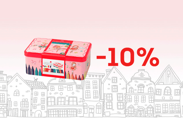 Скидка 10% на фломастеры бренда Faber-Castell
Только в апреле: Скидка 10% на фломастеры бренда Faber-Castell.
Фломастеры Faber-Castell - это качественные фломастеры от известного немецкого бренда, предназначены для воплоще…