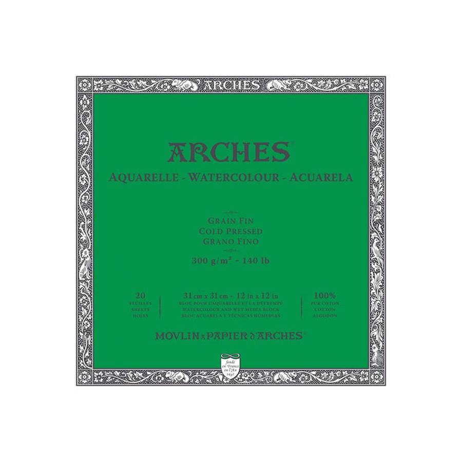 картинка Склейка для акварели arches cp, 300 г/м2, 41x51 см, 20 листов