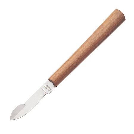 Универсальный нож Faber-Castell ручной работы c двусторонним лезвием. С одной стороны лезвие прямое, с другой изогнутое. Прямое лезвие предназначено …