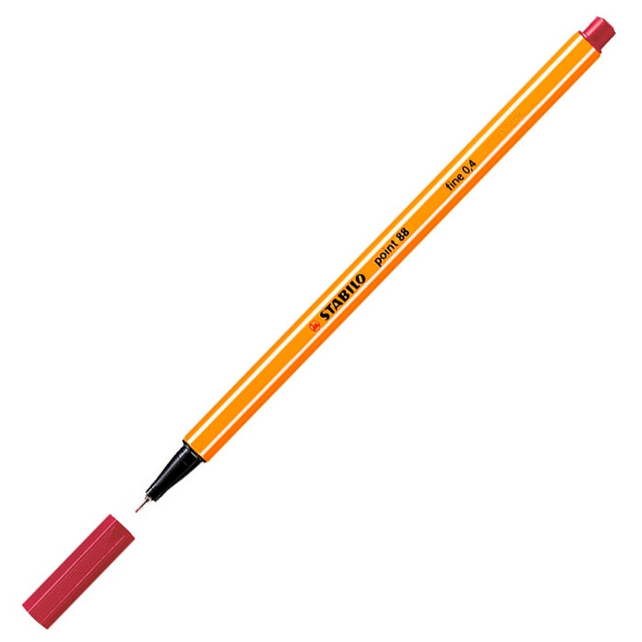 изображение Ручка капиллярная цвет темно-красный stabilo