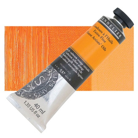 картинка Краска масляная sennelier artists, туба 40 мл, 537 кадмий жёлто-оранжевый