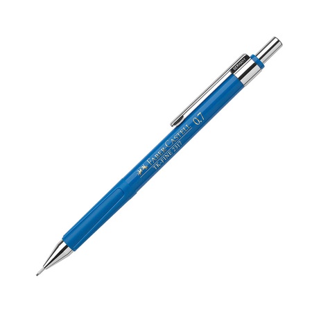 Механический карандаш Faber-Castell TK-fine с толщиной линии 0,7 мм. Металлических клип, технология выдвижения грифеля без сжатия, при которой грифел…