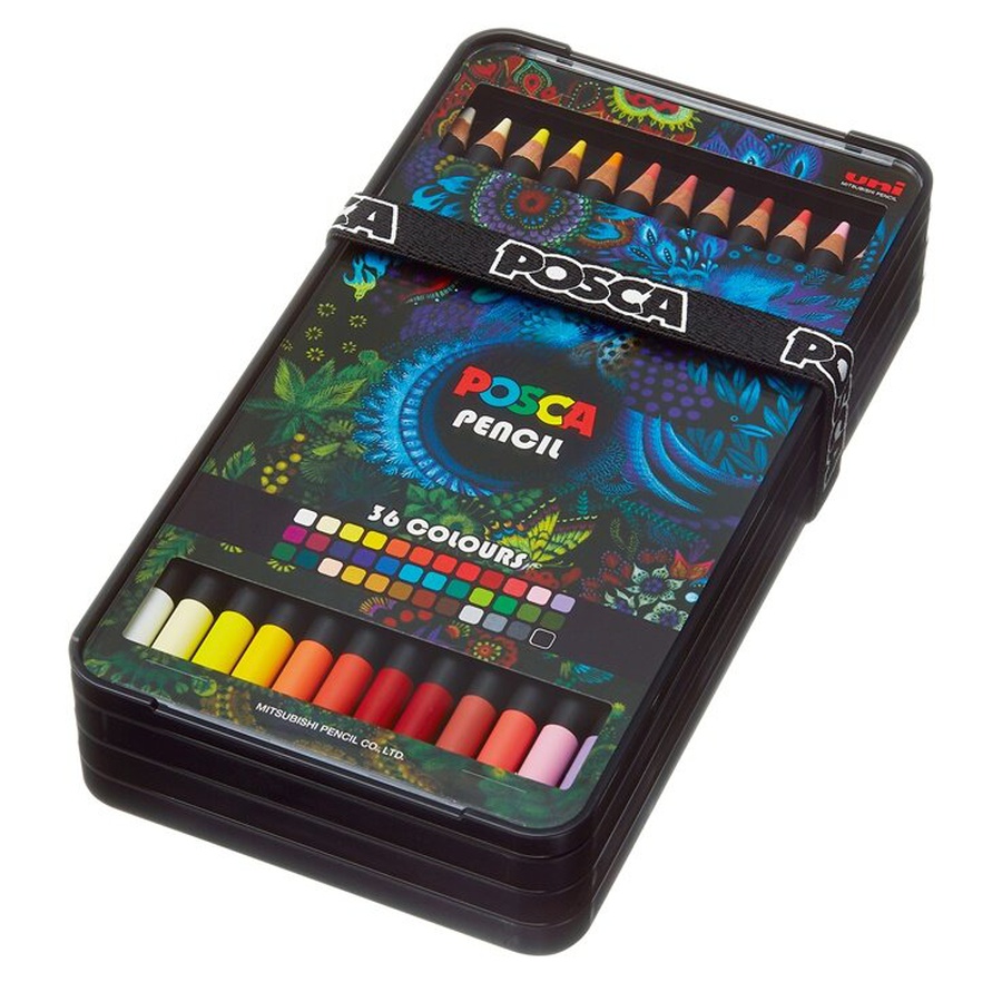 картинка Цветные карандаши posca, набор 36 цветов
