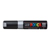 фотография Маркер posca pc-8k, серебряный, до 8.0 мм, скошенный наконечник
