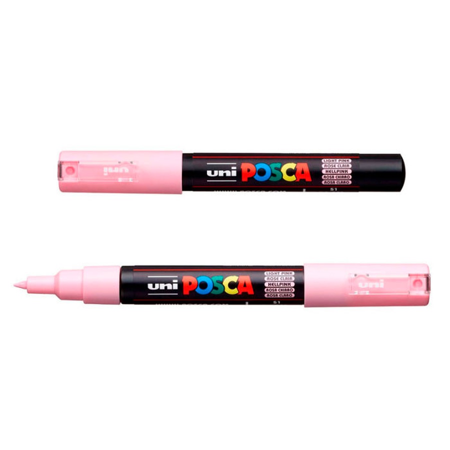 картинка Маркер posca pc-1m, светло-розовый, 0.7 мм, пулевидный наконечник