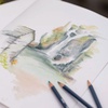 изображение Набор акварельных карандашей 24 цвета в металлической коробке derwent watercolour