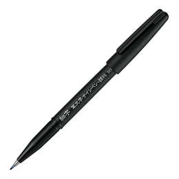 фотография Фломастер-кисть brush sign pen pigment fine, черный цвет