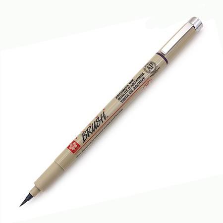 картинка Ручка-кисть pigma brush pen, цвет пурпурный