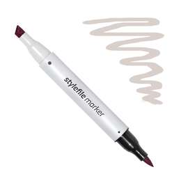 картинка Маркер спиртовой stylefile brush, два пера, wg2 серый тёплый