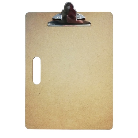 Клипборд с металлическим зажимом для бумаг. Клипборд можно использовать как планшет для записей или зарисовок навесу или на пленэре.