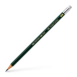 фото Карандаш чернографитный с ластиком faber-castell 9000 твёрдость в