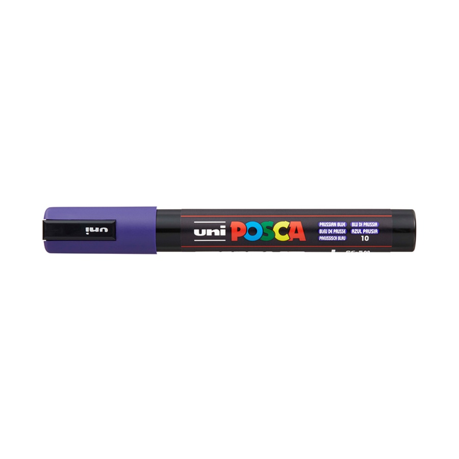 картинка Маркер posca pc-5m, берлинская лазурь, 1.8 - 2.5 мм, пулевидный наконечник