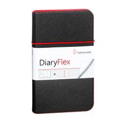 фотография Блокнот для записей, набросков hahnemuhle diaryflex, 100 г/м2, 19х11,5 см, 80 л, в точку, жёсткая обложка с резинкой