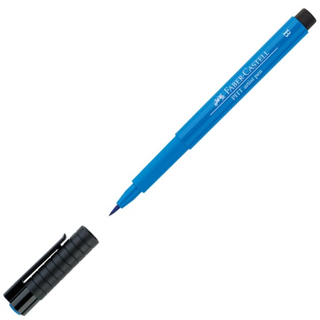 картинка Ручка-кисть капиллярная faber-castell pitt artist pen brush 110 кисть сине-серый