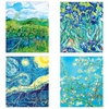 изображение Тетрадь 48 листов, а5, клетка greenwich line "van gogh", фактурное тиснение, тиснение фольгой, 70г/м2
