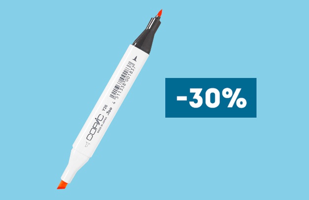 Скидка 30% на бренд Copic
Скидка 30% на товары бренда Copic
Выбрать товар
Предложение действительно до 30.06.2022 г.