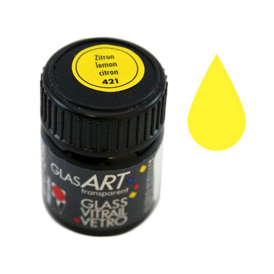 картинка Витражный лак marabu glas art, 15 мл, лимонный