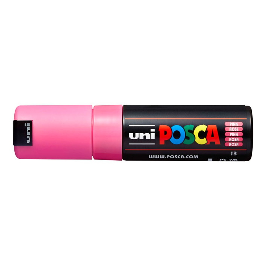 картинка Маркер posca pc-7m, розовый, 4.5 - 5.5 мм, пулевидный наконечник