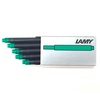 фото Набор чернильных картриджей для перьевой ручки lamy t10, цвет - зеленый, 5 шт