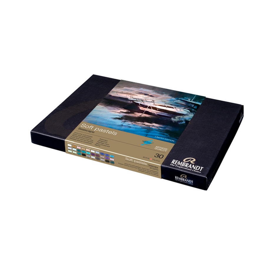фото Набор сухой мягкой пастели rembrandt limited edition 30 цветов (морской пейзаж) в картоне