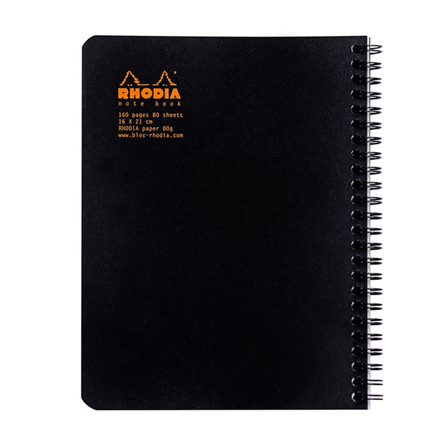 фото Тетрадь rhodia "classic. black", а5+, клетка на гребне, 80л., 80г/м2