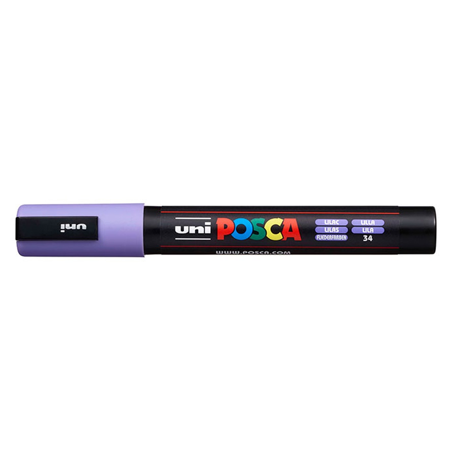 картинка Маркер posca pc-5m, сиреневый, 1.8 - 2.5 мм, пулевидный наконечник