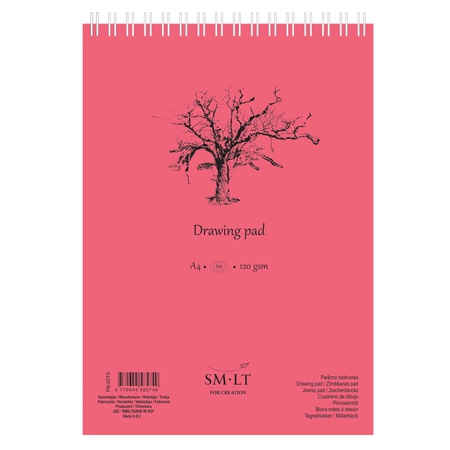 изображение Альбом для рисования smiltainis sm-lt drawing pad а4 60 листов, 120 г/м2
