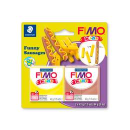 фото Полимерная глина fimo kids набор весёлые колбаски 2х42 г