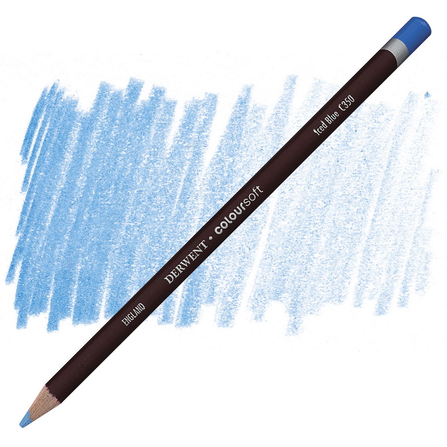 изображение Карандаш цветной derwent coloursoft c350 синий ледяной