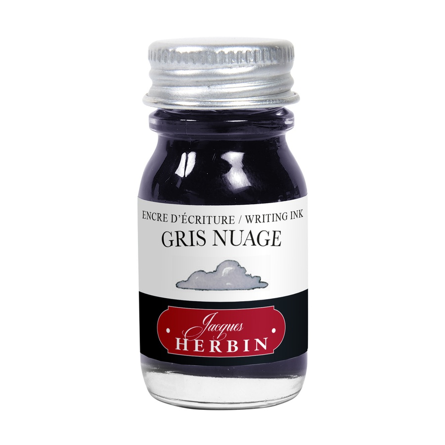 фото Чернила в банке herbin,  10 мл, gris nuage светло-серый