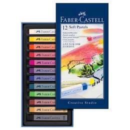 изображение Пастель сухая мягкая faber-castell creative studio, 12 цветов в картонной коробке