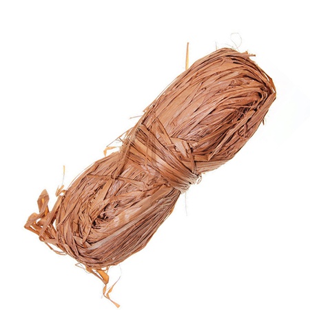 изображение Рафия натуральная folia моток 50 г, цвет коричневый темный