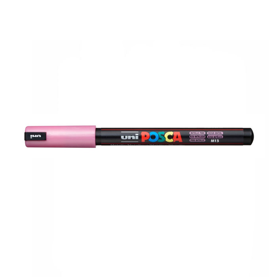 картинка Маркер posca pc-1mr, розовый металлик, 0.7 мм, игольчатый наконечник
