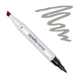 изображение Маркер спиртовой stylefile brush, два пера, wg5 серый тёплый