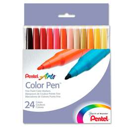 фотография Набор фломастеров pentel color pen 24 цвета