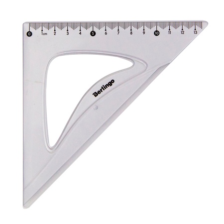 фотография Треугольник 45° berlingo "spike", 13 см, прозрачный
