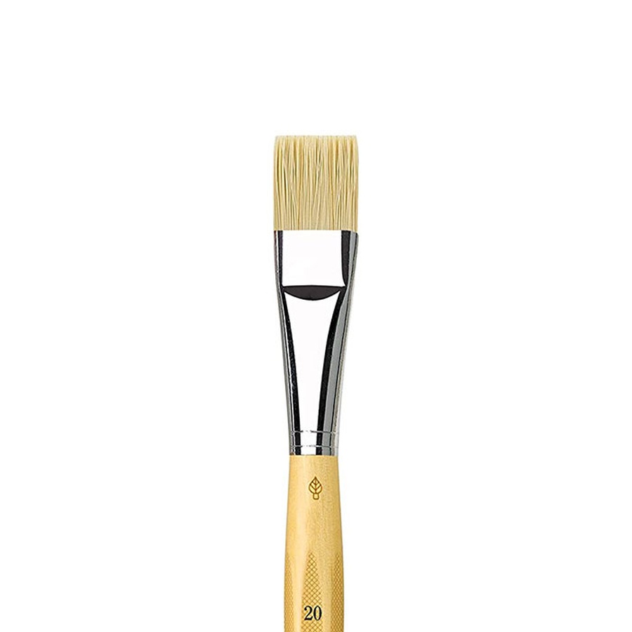 картинка Кисть имитация щетины плоская da vinci 329 junior короткая ручка № 20