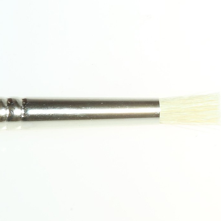 изображение Кисть щетина трафаретная сонет №1 /4 (6 мм)на короткой ручке покрытая лаком