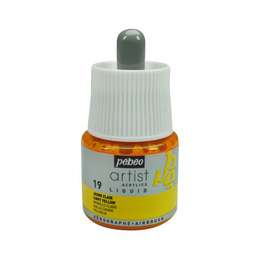 фото Чернила акриловые pebeo artist acrylics liquid ink 45 мл № 19 жёлтый светлый