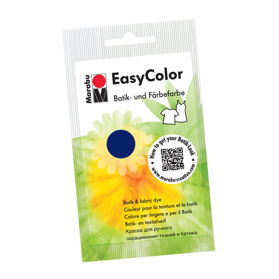 изображение Краски для окрашивания ткани вручную темно-синий easy color 25 г marabu