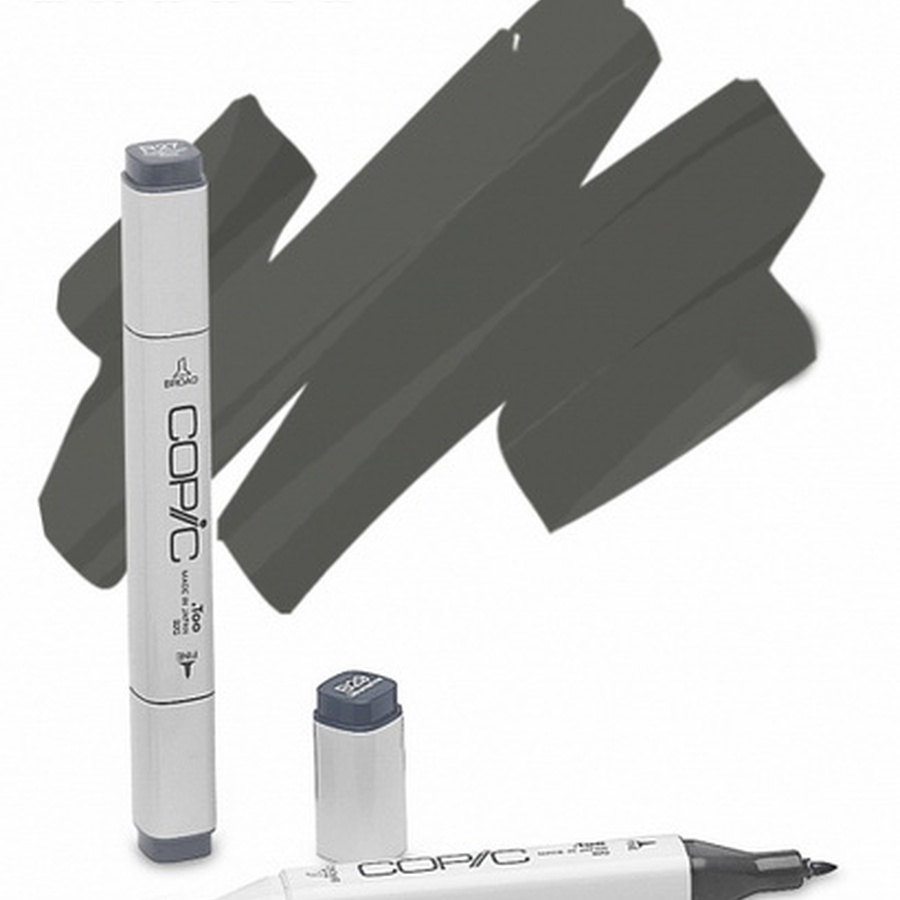 фото Маркер спиртовой copic, два пера, цвет w9