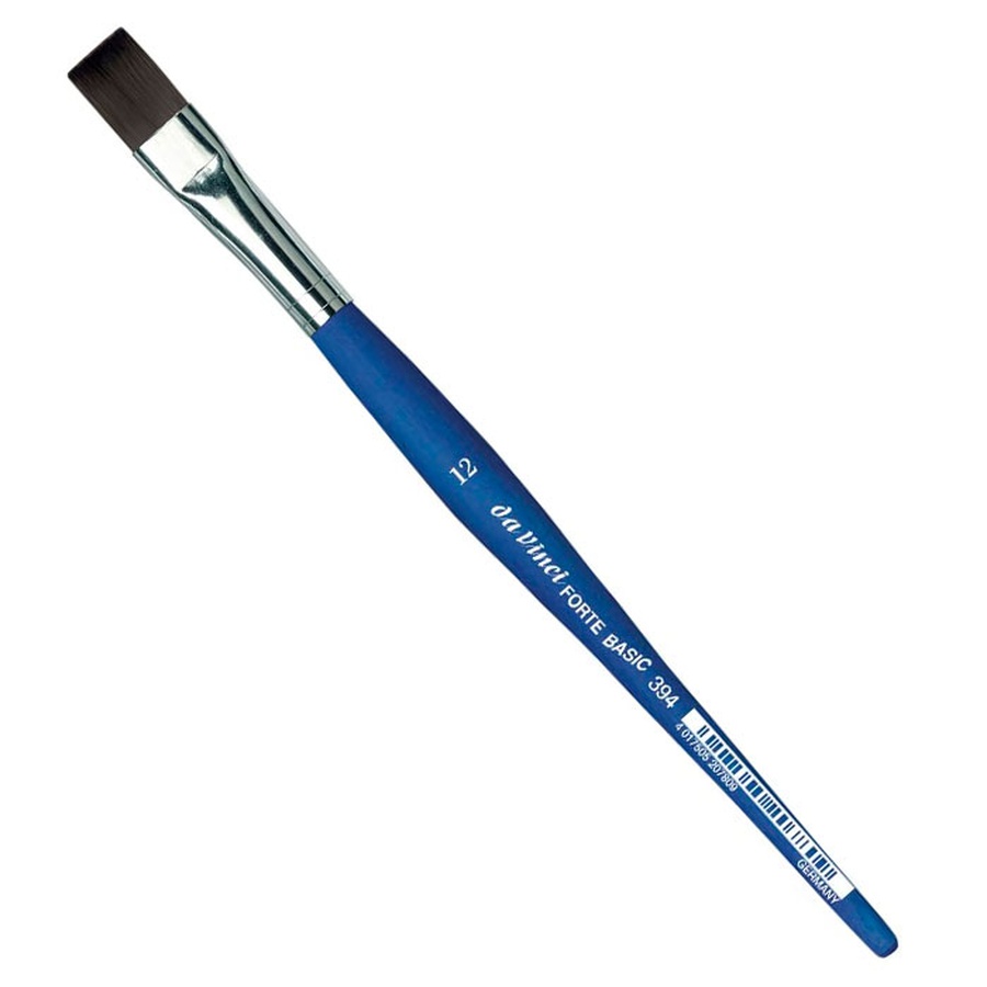 изображение Кисть синтетика плоская da vinci 394 forte basic короткая ручка № 12