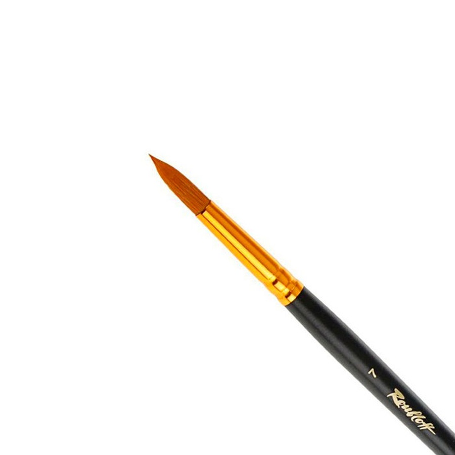 изображение Кисть синтетика roubloff № 7 круглая, длинная ручка, 1317