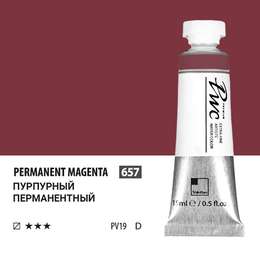 изображение Краска акварельная shinhanart pwc, туба 15 мл, 657 пурпурный перманентный d