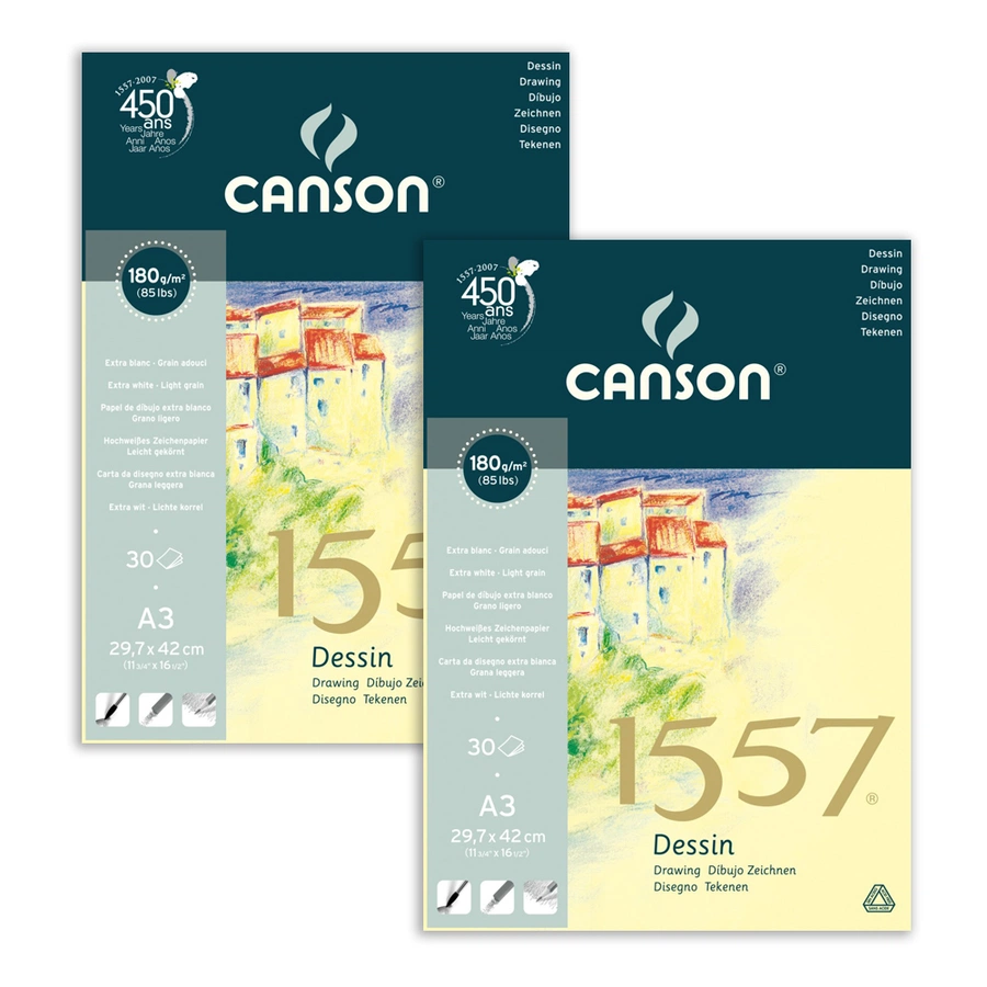 изображение Альбом-склейка canson, малое зерно, 30 листов формата а3, 29,7х42 см, 180 г/м2