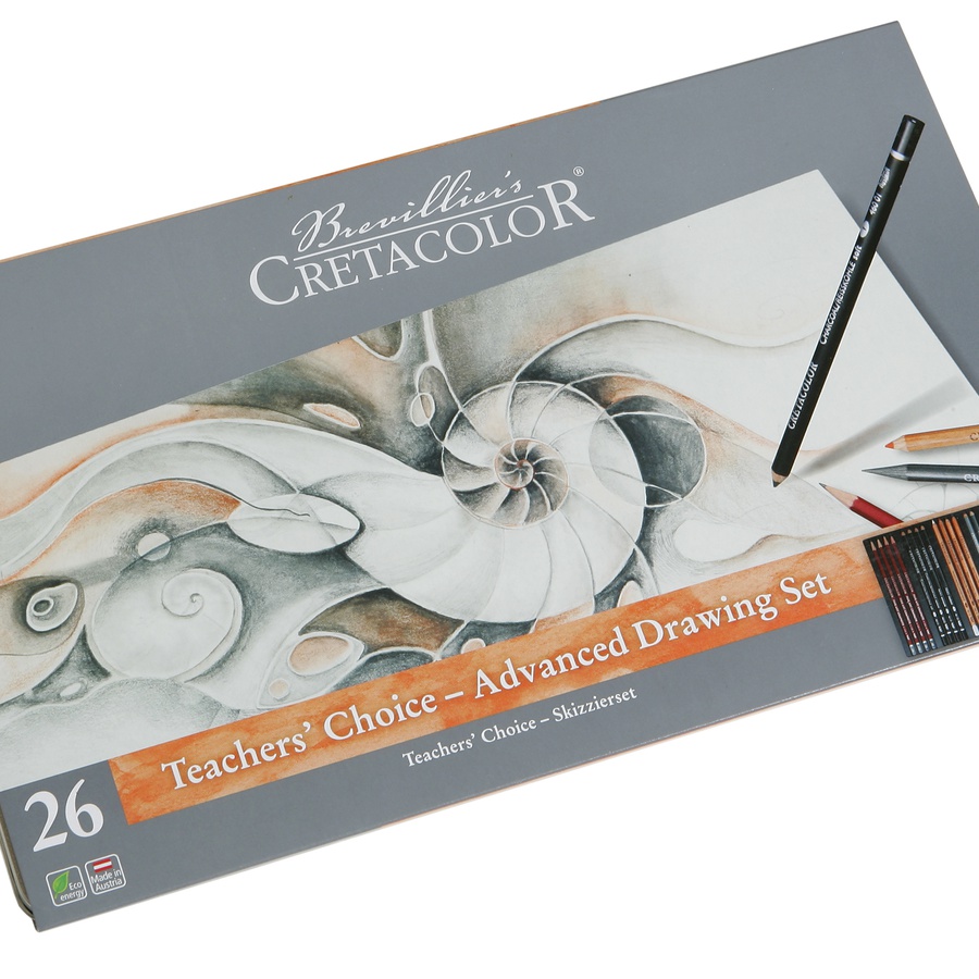 картинка Набор графических материалов cretacolor teachers choice advance, 26 шт, металлическая упаковка
