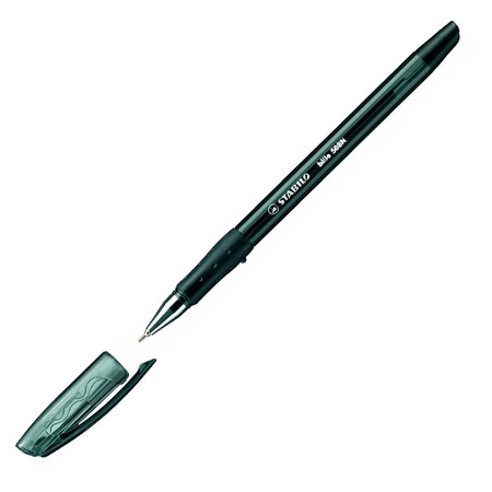 картинка Шариковая ручка цвет черный stabilo