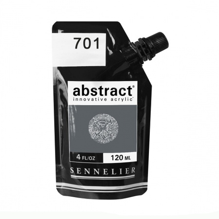 картинка Краска акриловая sennelier abstract, дой-пак 120 мл, серый нейтральный