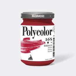 изображение Краска акриловая maimeri polycolor, банка 140 мл, бордовый