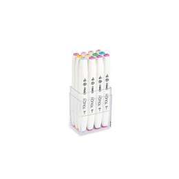 изображение Набор спиртовых маркеров touch brush shinhanart 12 пастельных цветов